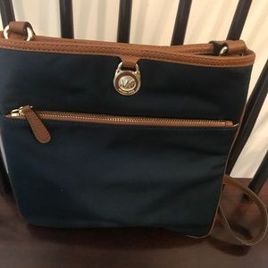 Brand New Michael Kors Blue Satchel Purse